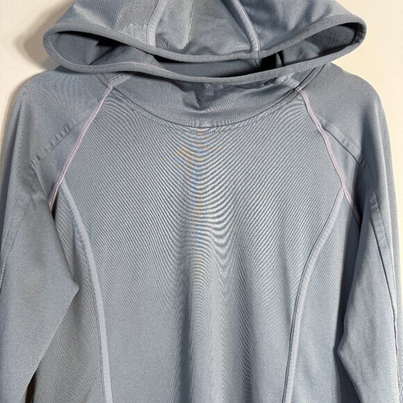 Athleta Plush Tech Pullover Hoodie Women's Medium Gray Active Running Outdoor - Picture 5 of 13
